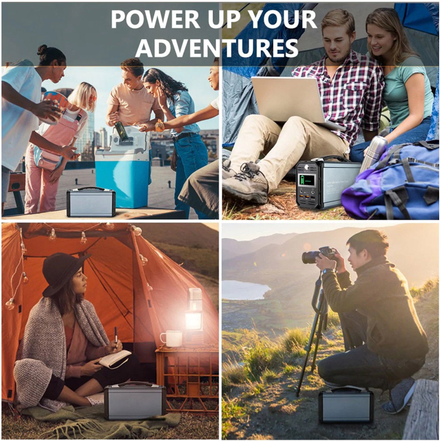 Flashfish G300 use for electric cooler use for camping while charging laptop use for camping and use for photography